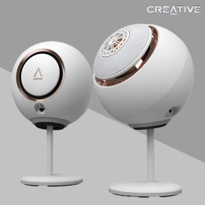 CREATIVE PEBBLE NOVA 화이트 3.5mm 스테레오 블루투스 USB 오디오