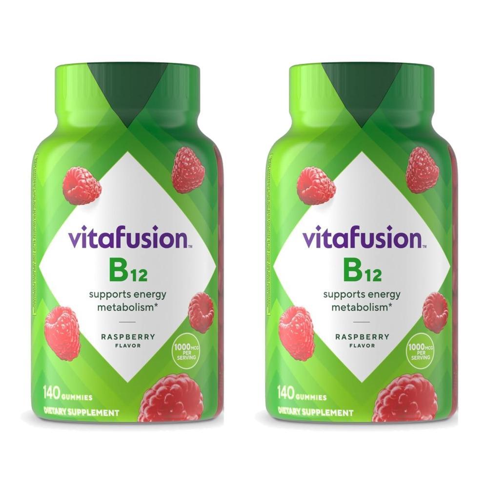 비타퓨전 <b>비타민 B12</b> 1000mcg 구미 140정 2개