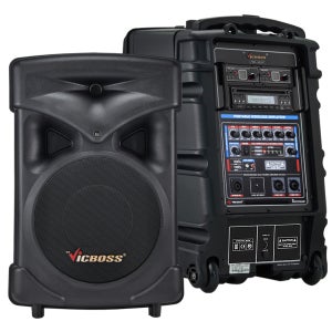 빅보스 PWA-V9102 500W 블루투스 CD 앰프스피커 캐리어 무선2개 VICBOSS