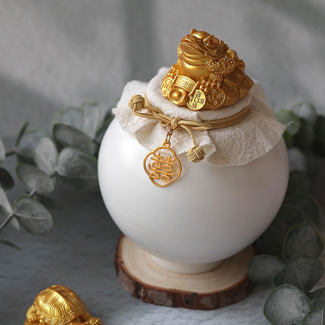 달항아리 소금단지 현관 집들이 개업 이사 선물 액막이 풍수 소품 인테리어