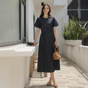 [엠블룸] 메르 비조 데님원피스