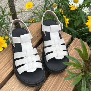 스퍼 [인플 픽] 소가죽 스트랩 샌들 3.5cm -VS9048(2color)