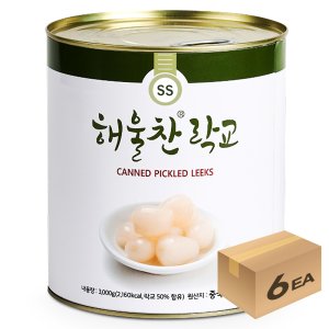 1박스) 해울찬 락교 2S 3kg x 6개입