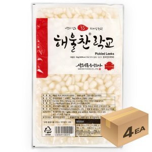 1박스) 해울찬 락교 파우치 3S 3kg x 4개입