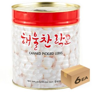 1박스) 해울찬 프리미엄 락교 2S 3kg x 6개입