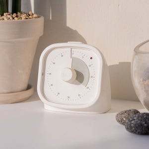 [볼륨조절] 무소음 센담 뽀모도로타이머 아날로그 타이머 그레이