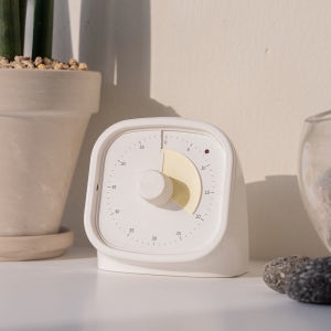 [볼륨조절] 무소음 센담 뽀모도로타이머 아날로그 타이머 옐로우