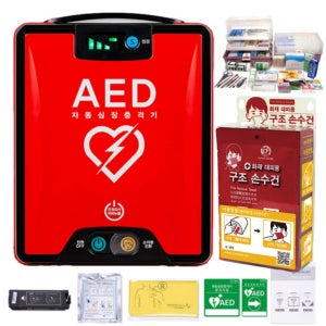 AED 실제용 제세동기 자동 심장충격기 NT381R 구급함세트