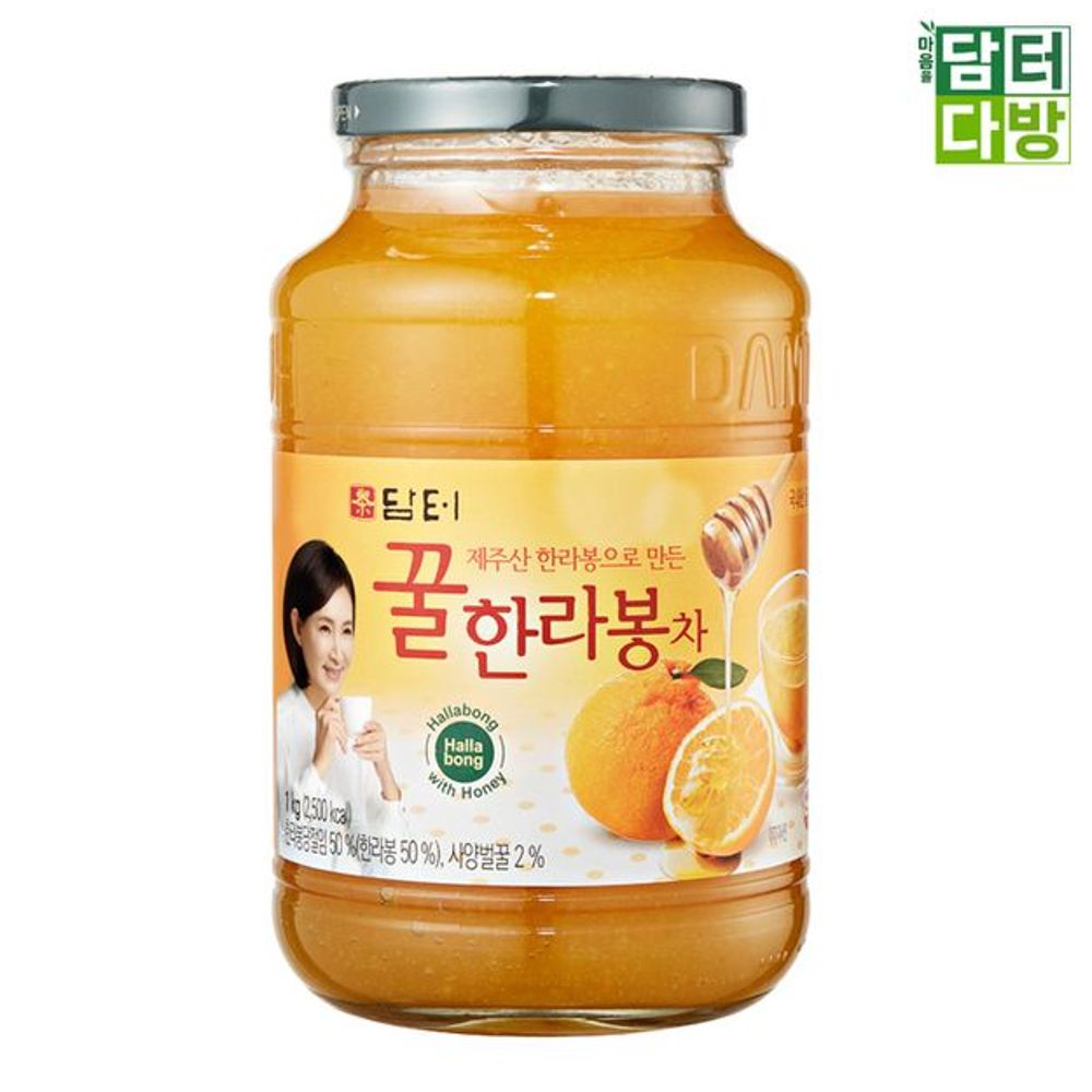 담터 꿀 한라봉차 가정용 한라봉 과일차 1kg 향긋한 대용량