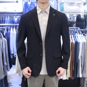 레노마옴므 25년 여름용시원한 플리츠 자켓 블랙그레이 RRBJ61A-M08