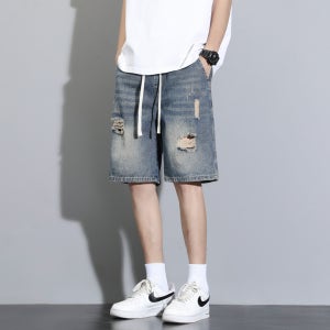 여름 루즈핏 찢어진 청반바지 PDNZDKX33