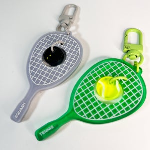 굿즈베리굿 스쿼시 테니스 라켓 키링 키홀더