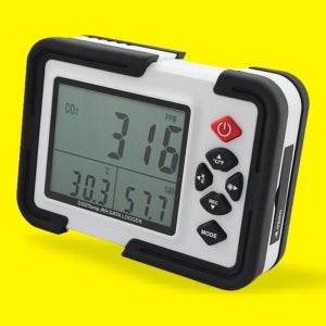 이산화탄소 CO2 측정기 휴대용 캠핑 공기질 온도 습도 측정 경고음 경보기