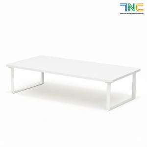 7NC 09W 싱글 모니터받침대 높은 서랍형 선반 520mm, 화이트/눈높이15cm