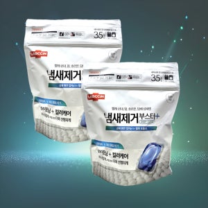 1+1 랩신 냄새 제거 부스터 플러스 캡슐형 세제 표백제 탈취제 35개입