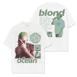 오버핏 프랭크오션 포스터 Blond양면 프린팅 반팔티셔츠