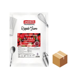 앤드로스 딸기 리플잼 1kg, 6개