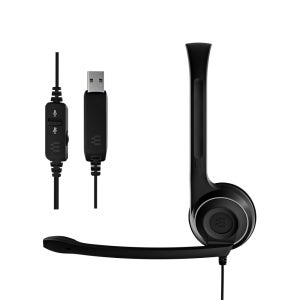 EPOS PC8 헤드셋 USB 연결 온라인수업 재택근무용 노이즈캔슬링 마이크 PC 노트북