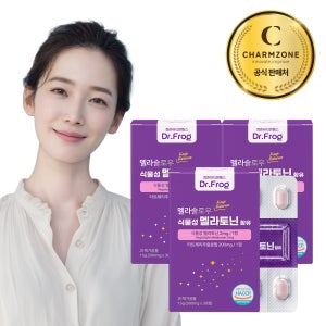 참존 닥터프로그 멜라슬로우 멜라토닌 2mg 식물성 멜라토닌 영양제 수면 30정, 3개