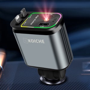 LED 초고속 동시4대충전 차량용 릴타입 충전기