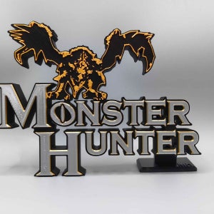 몬스터헌터 3D프린팅 로고