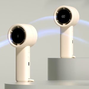 휴대용 핸디 소형 LED 선풍기 BLDC모터 디스플레이창 2000mAh 배터리