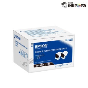 S050751 (엡손 0751) 정품토너 검정 (더블팩) Aculaser AL-C300N