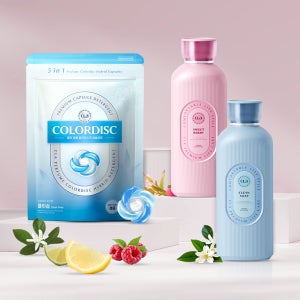 클라 5in1 컬러디스크 캡슐세탁세제 40개입+섬유유연제 1L+1L