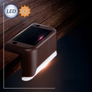 LED 태양광 에코 엣지 계단등 / 블랙 브라운 데크조명 테라스조명 계단조명
