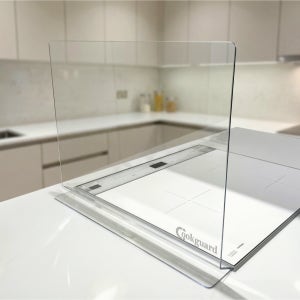 [테이프필요없는]쿡가드 인덕션가림막 투명인덕션가드 기름막이 가스렌지 기름튐방지 가로40cm세로 30cm