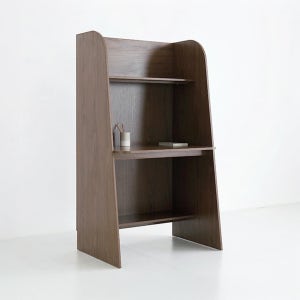 TUNEL 독서실책상 830x580x1500mm, 다크브라운 8323.6194