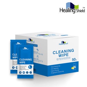 힐링쉴드 항균티슈 렌즈클리너 안경닦이 액정클리너 일회용 50매