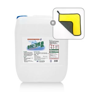 진로발효 바이오크린콜 75% 20L + 크린타월 살균소독제 에탄올 알콜 발효주정 대용량 말통