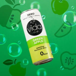 비다 제로 스파클링 드링크 그린애플, 325ml, 24개