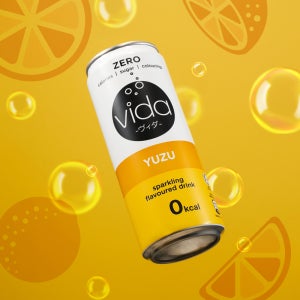 비다 제로 스파클링 드링크 유자, 325ml, 24개