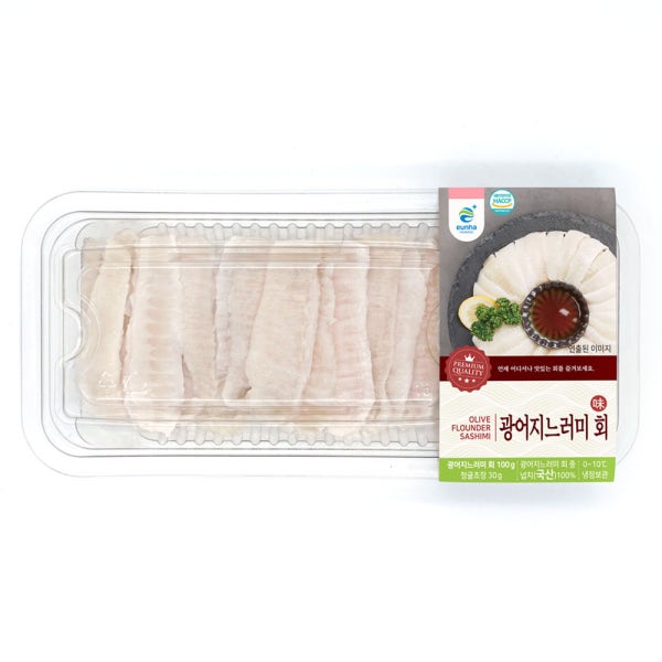 국내산 숙성 광어 지느러미회 100g