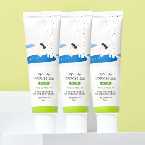 [3개 SET] 라운드랩 자작나무 무기자차 선크림 50ml (SPF 50+ PA++++)
