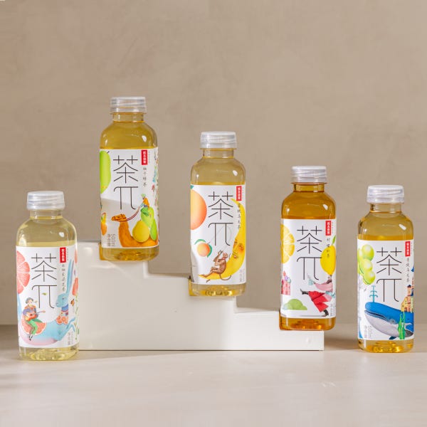 중국 프리미엄 차파이 레몬홍차 복숭아 유자녹차 청포도 우롱차 500ml, 15개(1박스)