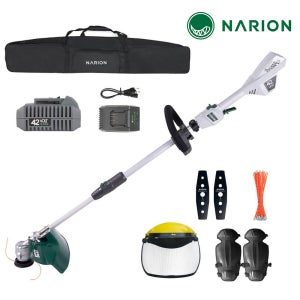 나리온 42V 충전 무선 예초기 경량형 전기 전동 예초기 2Ah 배터리세트 NJY-7000