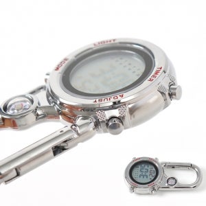 LCD 산행 캠핑 디지털 시계 나침반