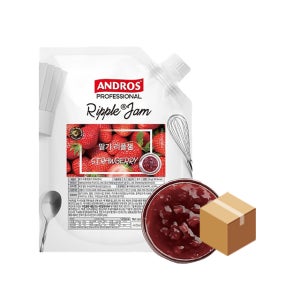 앤드로스 딸기 리플잼 캡형 1kg, 8개