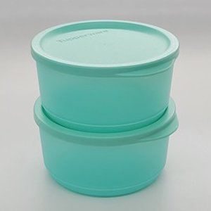 타파웨어 싱싱블록 라운드 반찬통 530ML(1) 원형 찬통 야채통 간식통 이유식