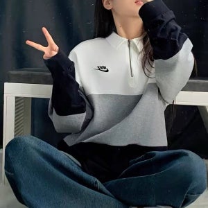 나이키 클럽 럭비 폴로 카라 긴팔 티셔츠 FB7798-100