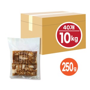 맛집의비결 국내산 돼지머릿고기 냉동 쌍화 양념편육 업소용도매 250g, 40개