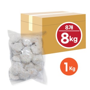 맛집의비결 한입돈까스 1kg, 8개