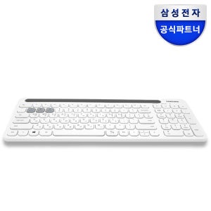 삼성 무선 키보드 무소음 블루투스 멀티페어링 사무용 SK-P1000 화이트, 팬터그래프
