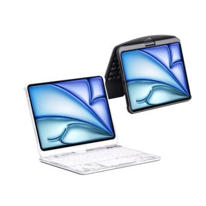 경험해보지 못한 360도 회전식 매직키보드 케이스 BASIC 트랙패드내장 투명블랙, 아이패드 10세대 27.7cm(10.9인치)