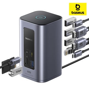 베이스어스 도킹스테이션 USB 허브 노트북 멀티 포트 C타입 12포트 스페이스메이트 노모스