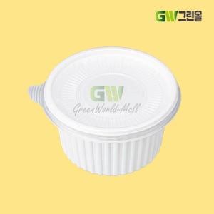 다용도컵 국물용기 PP 100파이 중 합포장 300ml 백색 1000세트 / BFP [오네]