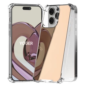 미러 케이스 거울 범퍼 젤리 실리콘 하드 로즈골드, 갤럭시A72